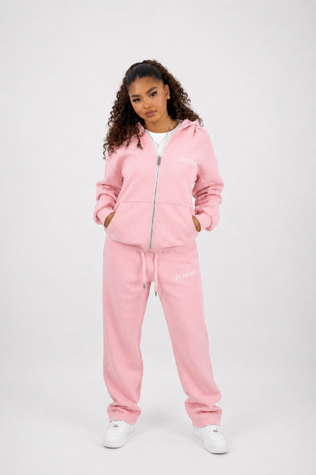 Roze Zip-up Tracksuit